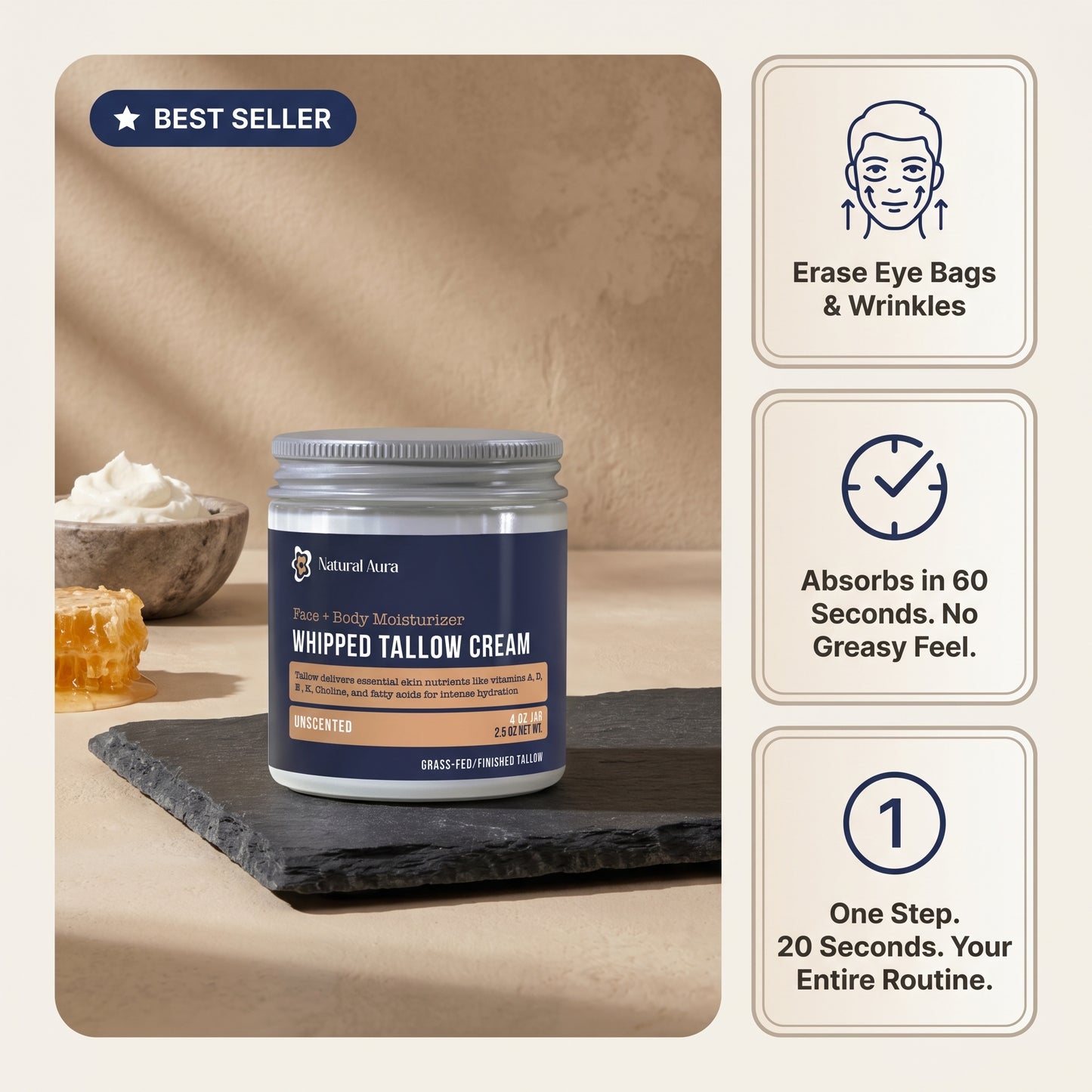 Natural Aura Beef Tallow